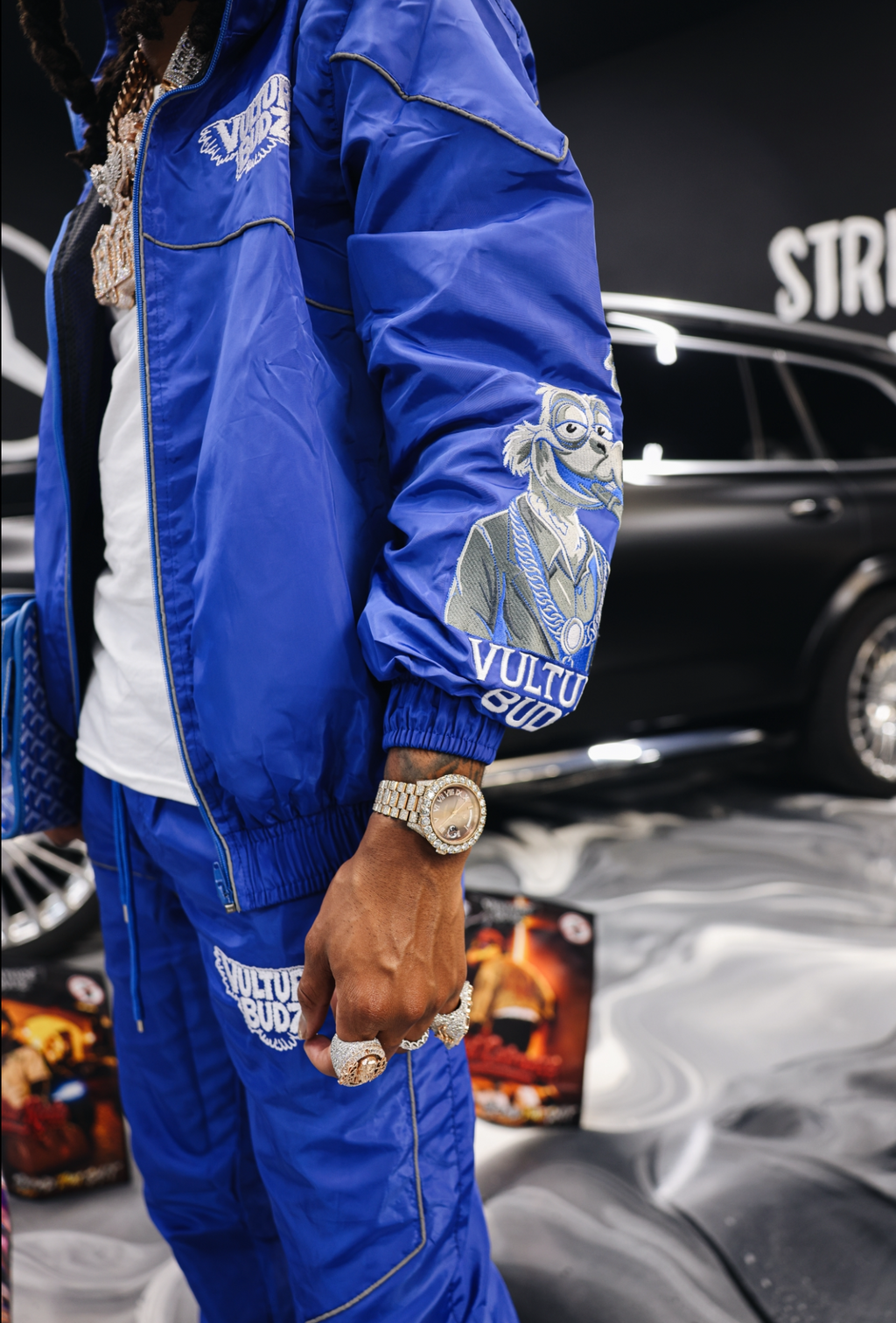 Reflective jogger set BLUE
